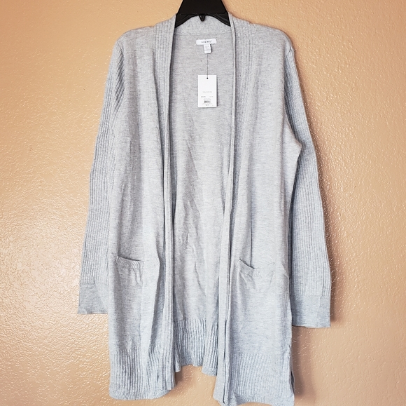 Nine West Light Grey Cardigan Size Pxl 